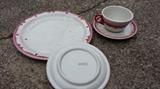 Retro diner-style heavy china place settings