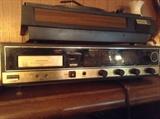 Realistic receiver and 8 track player with turntable