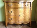 Small birds-eye maple buffet with locking drawer