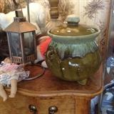 Cool ceramic pot, copper candle lantern