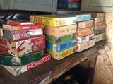 many vintage puzzles and games