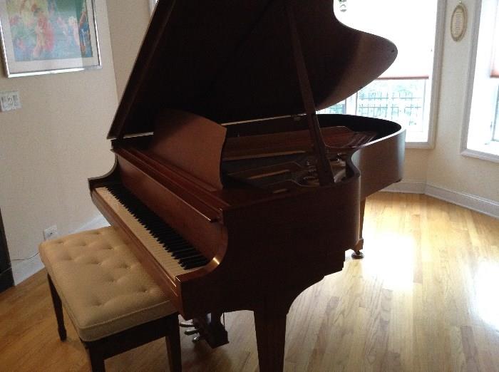 Steinway "L" model in walnut