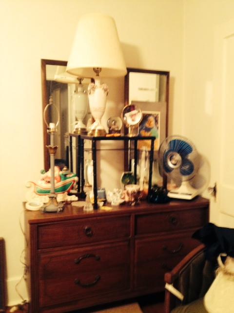 very nice matching dresser with double mirrors