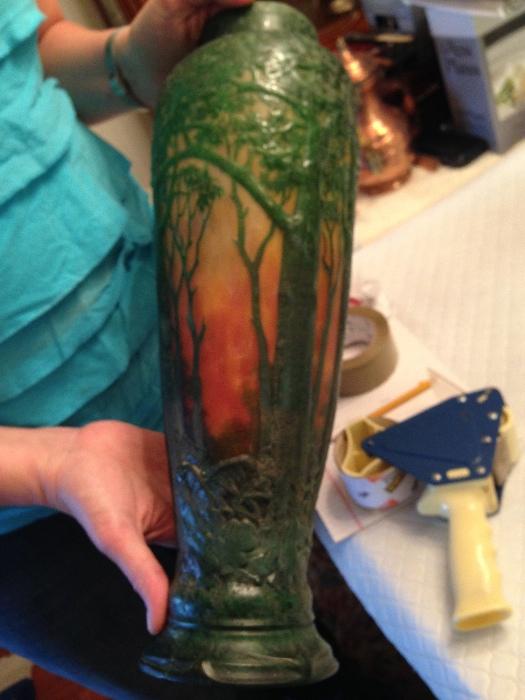 Daum cameo glass vase