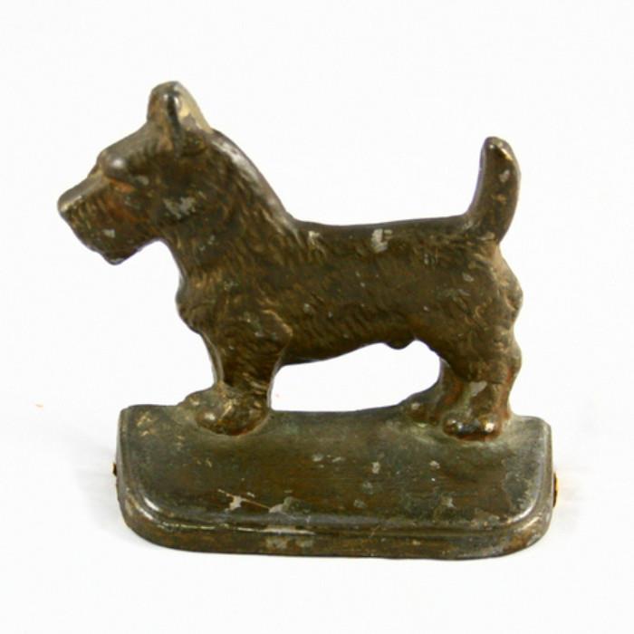 Vintage Scottie dog door stop or single bookend
Condition: Very good
Shipping: No
Size: 5" x 6"