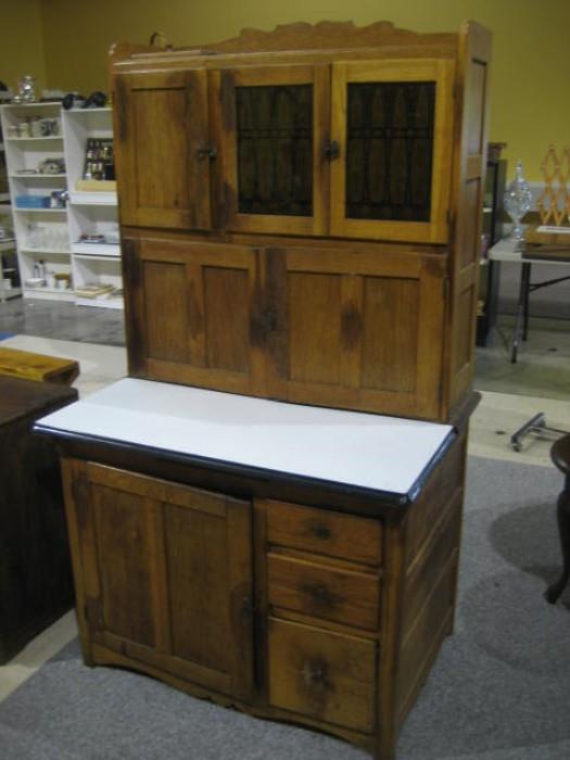 Hoosier Oak Kitchen Cabinet
