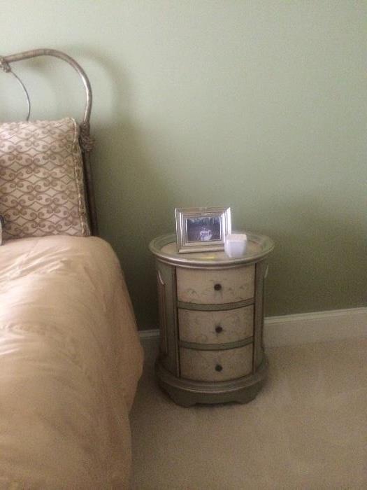 sm painted table with 3 drawers $100.00 