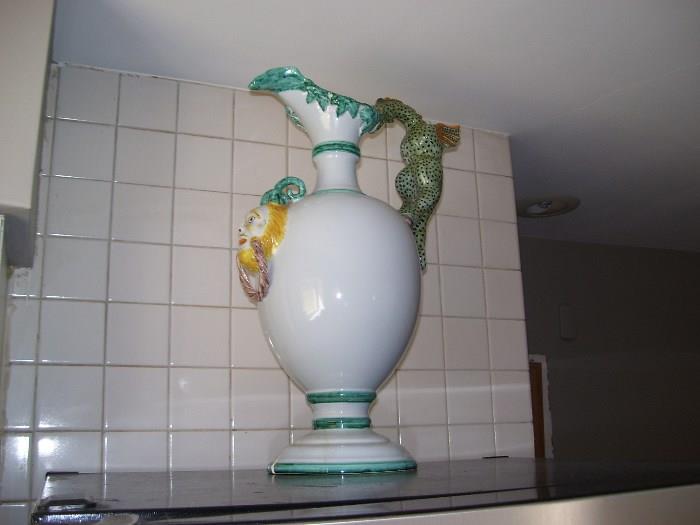 Italian pottery urn