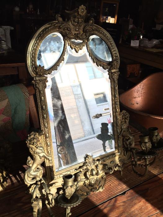 Mirror only, other items in this picture are in our shop on Conception St.