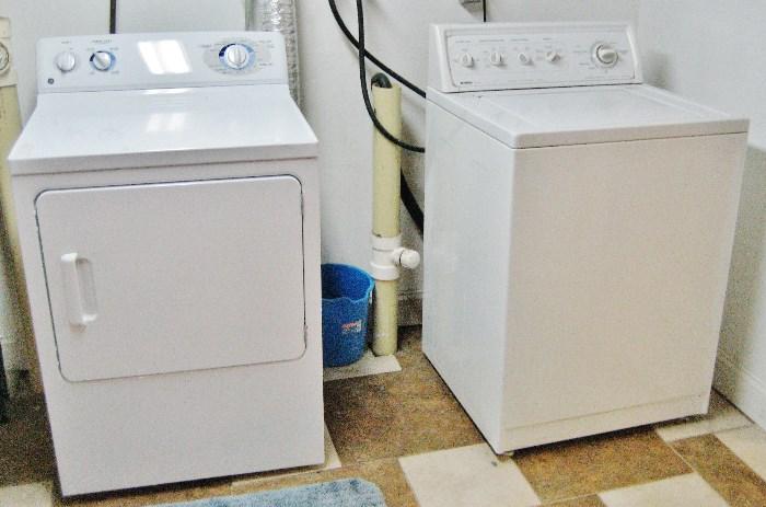 GE  electric washer; Kenmore electric dryer