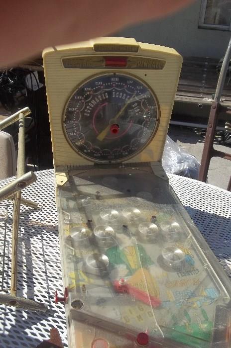 Vintage Marx Las Vegas Strip Casino Table Top Pinball Toy Game