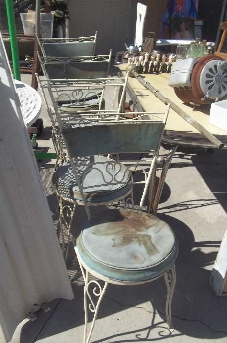 Lots of vintage and antique chair sets