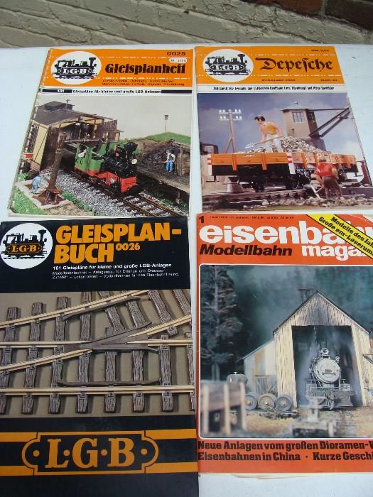 Reference Books for Vintage LGB Train SET there are 39 cars, 8 of them are engines plus the track, the wooden under rails, numerous switching tracks, transformers, other accessories, even the Fort Union Station is here.