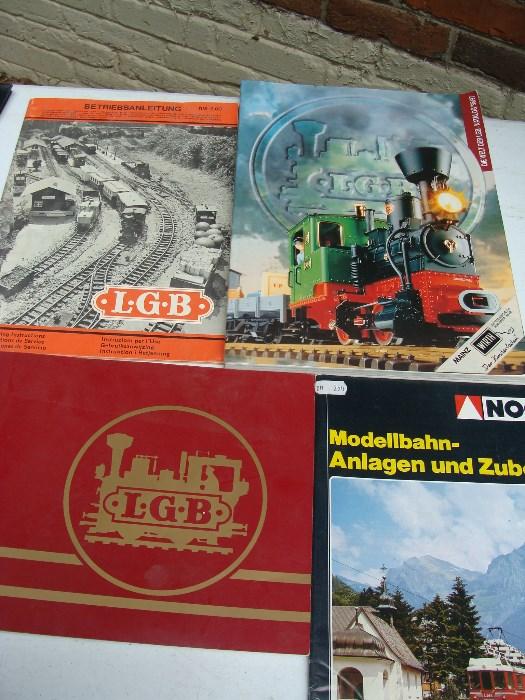 Reference Books for Vintage LGB Train SET there are 39 cars, 8 of them are engines plus the track, the wooden under rails, numerous switching tracks, transformers, other accessories, even the Fort Union Station is here.