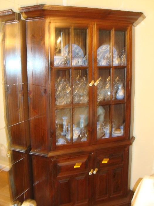 2nd Corner China Hutch 42" x 74 1/4" sorry for the blurry pic