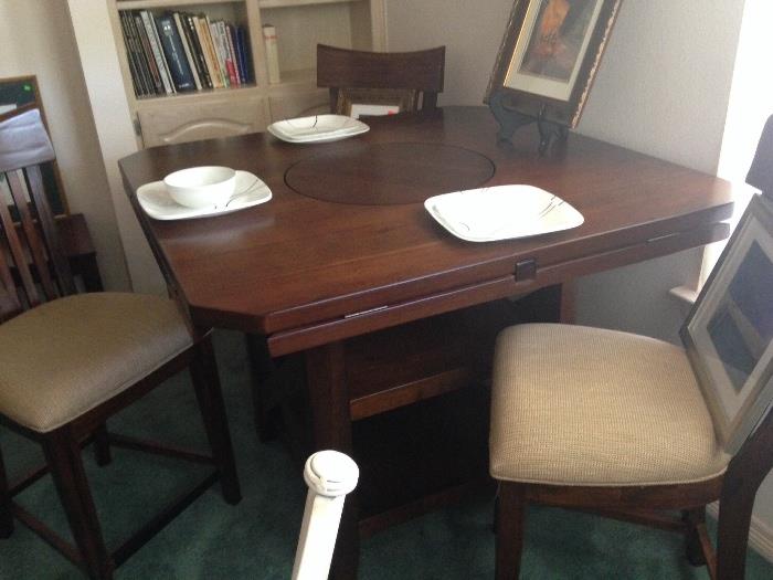 Counter high dining table