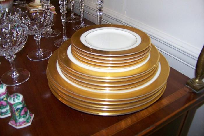 Lenox "Westchester" - these are the extras - there is also a set of 4 in this pattern including the dinner plates, luncheon size plates, salad plates and cups and saucers