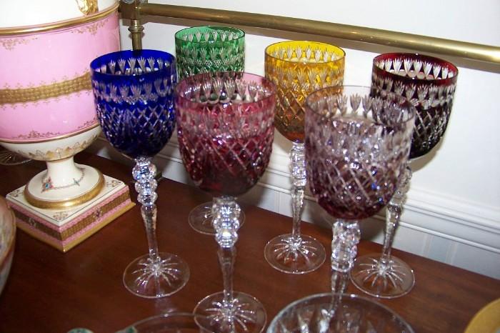 Bohemian goblets - purchased in Germany in the 1950's
