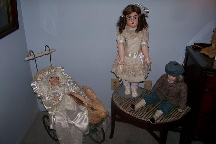 Some of the several dolls at the sale- 