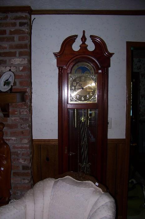 Grandfather clock - weights need to be re-attached