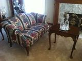 Ethan Allen Loveseat, Cherry Wood Furniture