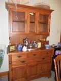 Maple china hutch