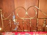 Brass headboard and footboard and good mattresses, Queen