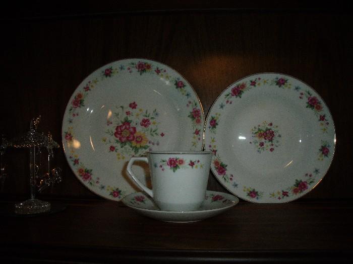 Set of china, service for 10 
