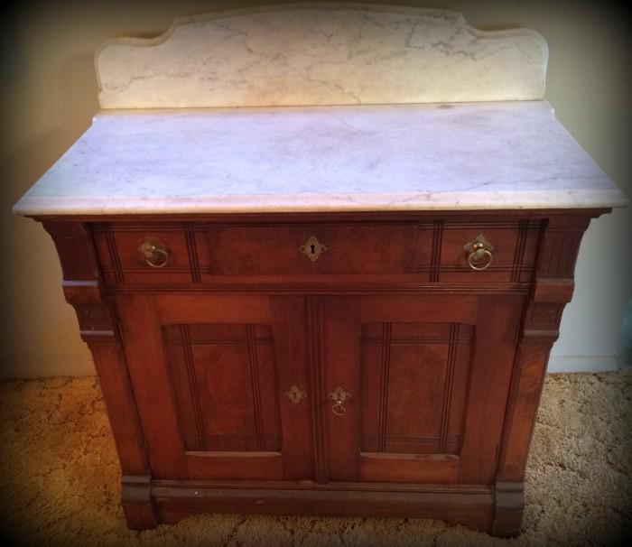 Fabulous Commode with Marble Top Table!