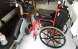 WHEEL CHAIR AND EXCERCISE EQUIPMENT