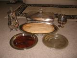 Electric Silverplate Chaffing Dish - Coffee Pot (800 Silver) -  other silverpate platters, etc.
