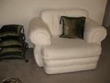 White/Off White Chair - with a matching love seat.