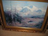 Original oil on board by Sidney Laurence