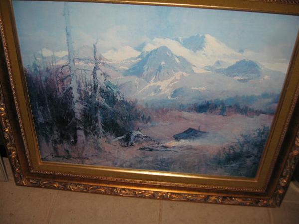 Original oil on board by Sidney Laurence