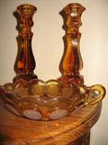 Fostoria Coin Glass Amber - Gold