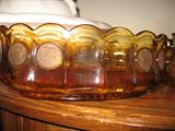 Fostoria Coin Glass Amber - Gold