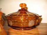 Fostoria Coin Glass Amber - Gold