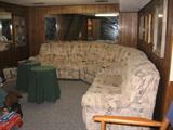 Sectional Sofa with 2 Recliners that heat and vibrate PLUS Hide-a-bed Hideabed