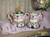 LIMOGES FRANCE SUGAR AND CREAMER SET