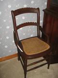 chair - wicker seat - good shape!