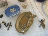 nude ashtray, wedgwood, some of the jewelry