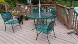 Metal patio set