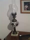 pair of electrified oil lamps