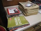 vintage magazines, newspapers