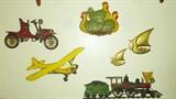 Sexton 1960's era metal wall art.
