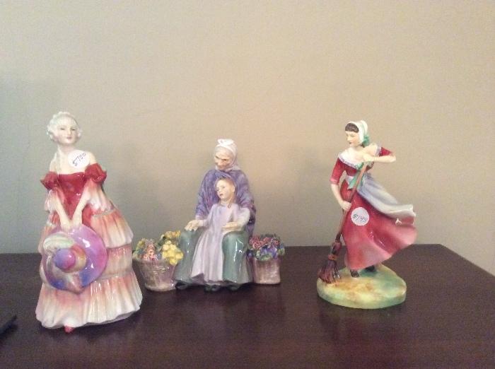 Royal Doulton Figurines:  Autumn, Veronica and Granny's Heritage