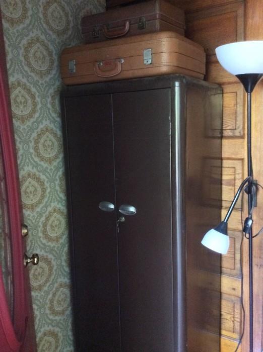 Metal Cabinet/Armoire, Suitcases