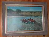 Indians Crossing River, Craig Tennant Print