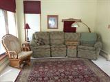 Family room sectional and rocker
