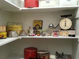 Vintage Kitchen Items and tins